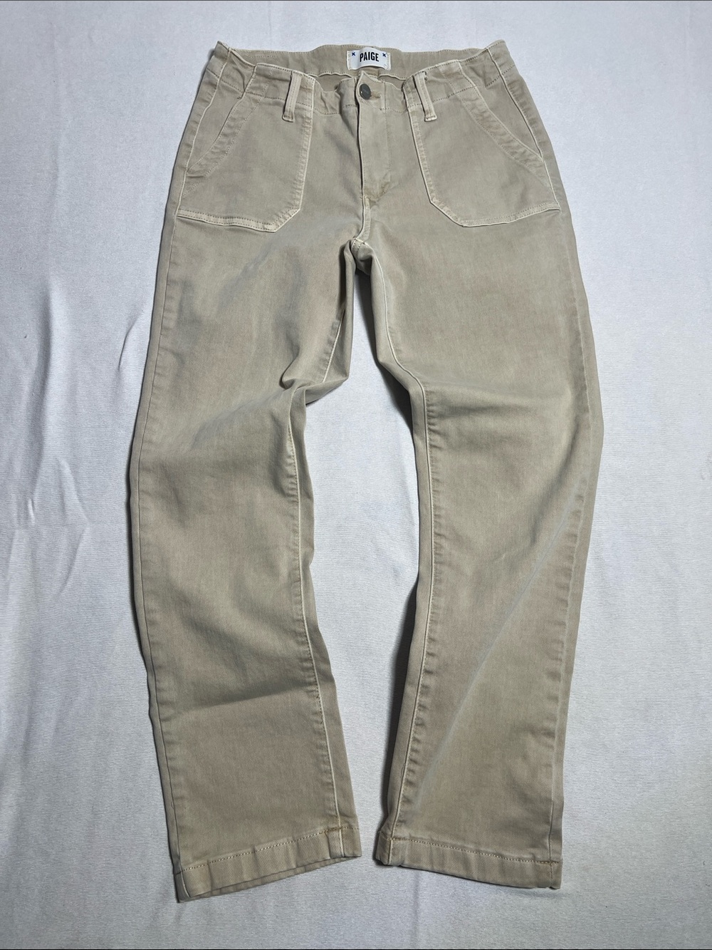 Women’s Paige khaki cropped pants size 27